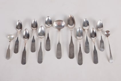 Joseph Draper (13) Pcs Delaware Silver