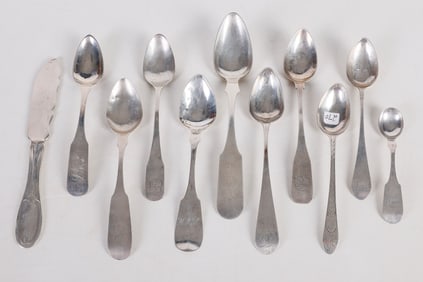 (11) Pcs Delaware Silver