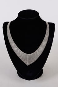 Tiffany and Co. Elsa Peretti Sterling Mesh Necklace