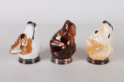 (3) Royale Stratford Porcelain Stirrup Cups