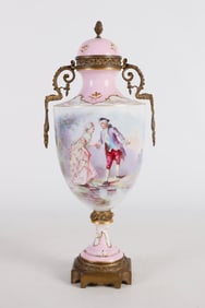 Sevres Type Porcelain Painted Urn