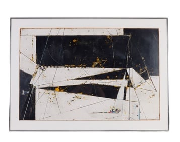 Paul Edward Schwarz Abstract Painting "Horizon 2"