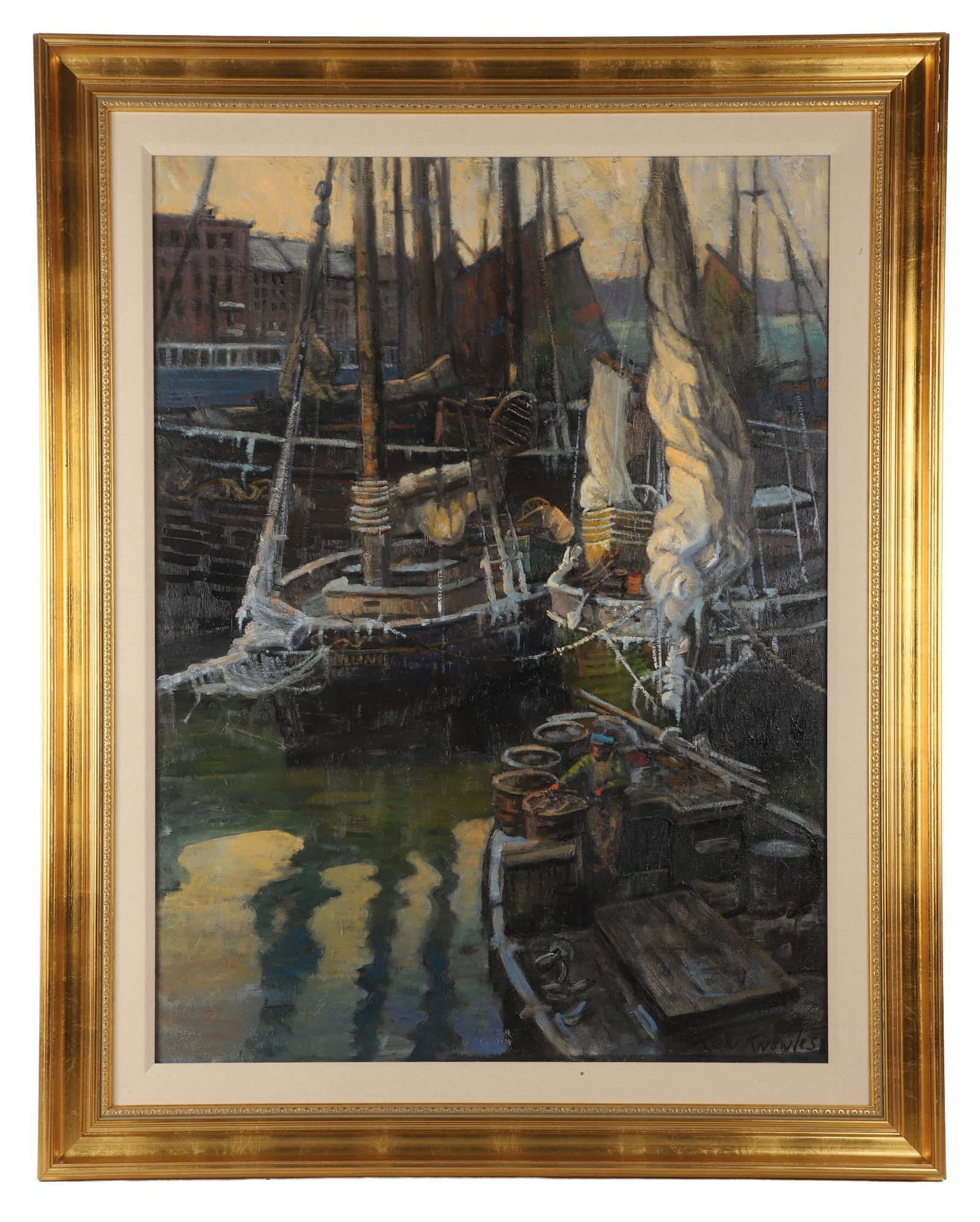 Ken Knowles "Baiting Lines, T-Wharf, Boston" (1 of 6)