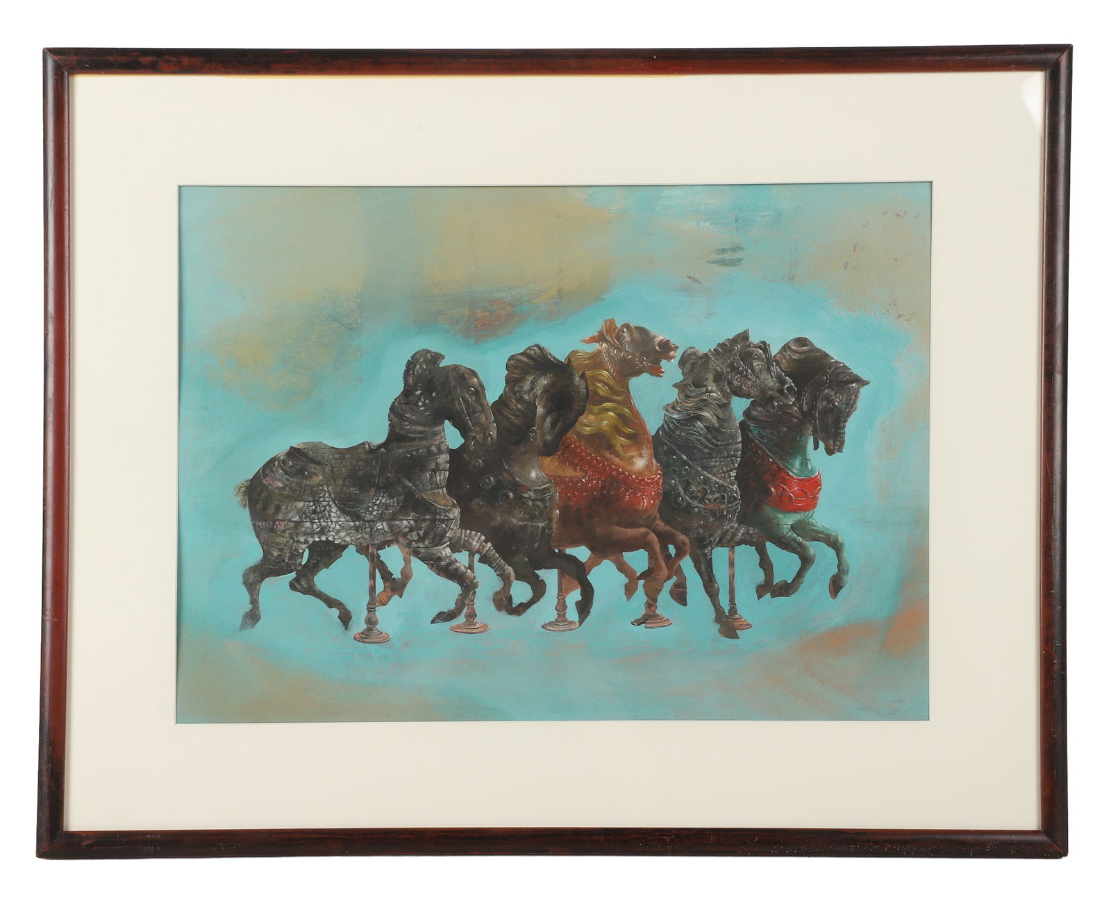 Noel (Davis) Rockmore "Coney Island Carousel Horses" (1 of 7)