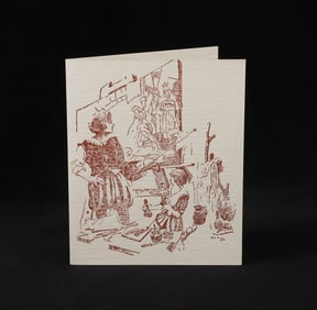 Frank Schoonover Signed Christmas Card