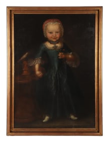 18th C Continental Portrait of a Child