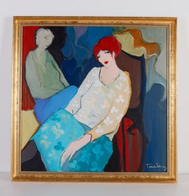Itzchak Tarkay Painting "Seated Woman"