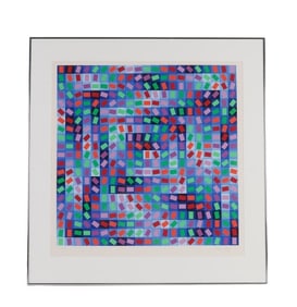 Victor Vasarely Serigraph "Rhythm"