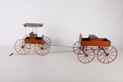 (2) Lutz Style Carriage Pull Toys