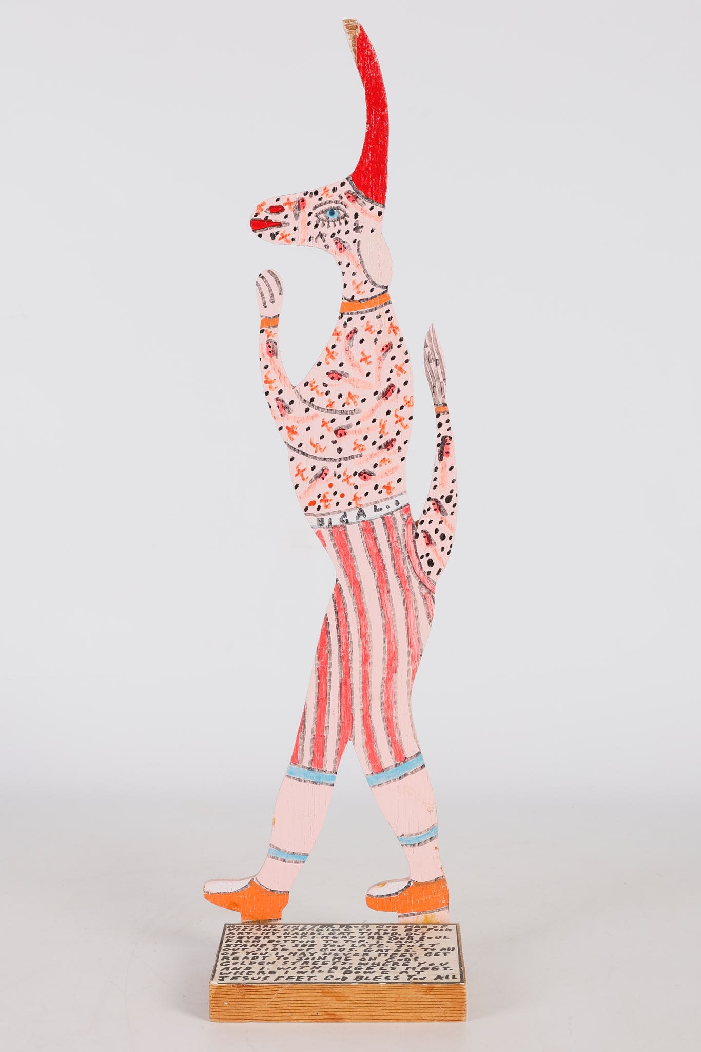 Howard Finster Folk Art Wood Figure (1 of 7)