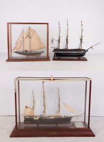 (3) 20th C Model Ships
