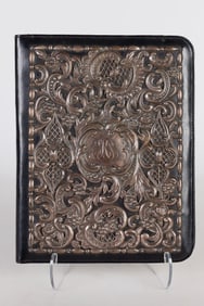 Sterling Mounted Leather Portfolio