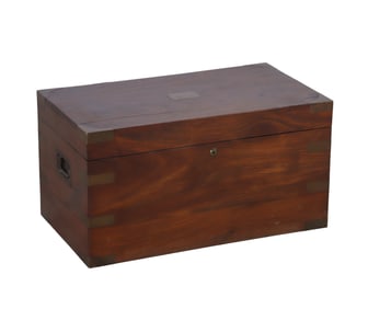 Benson and Hedges oversized walnut and brass mounted humidor