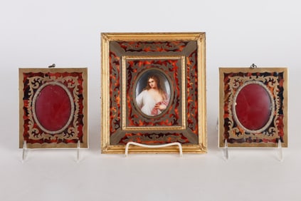 Brass and Boulle Frame and Pair