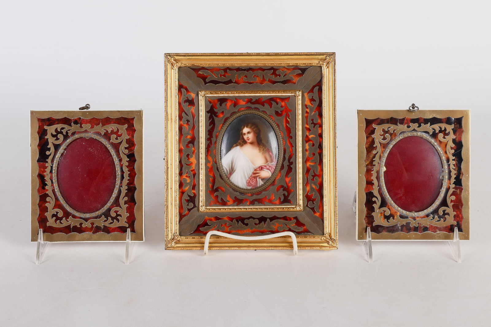 Brass and Boulle Frame and Pair (1 of 9)