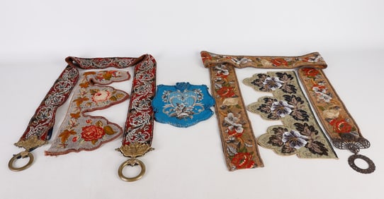(5) Victorian Beaded Valances and Bell Pulls