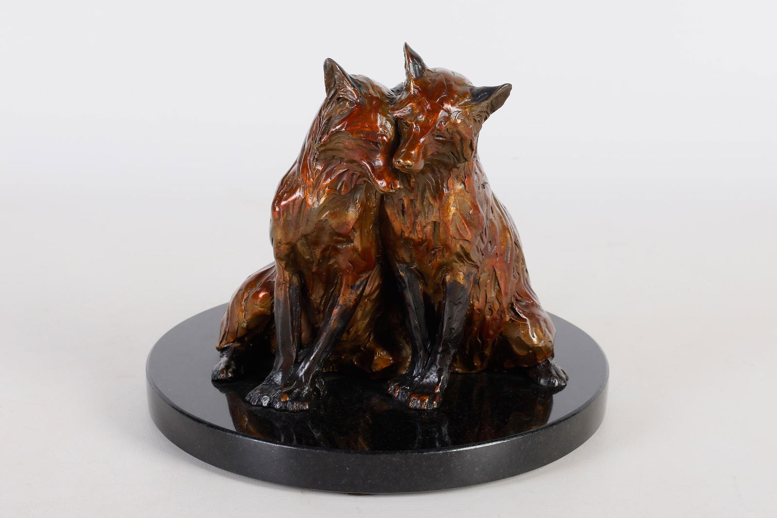 Forest Hart Fox Pair Bronze (1 of 9)
