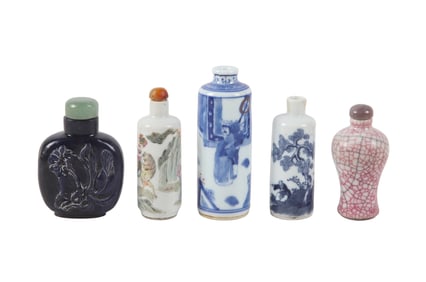 (5) Porcelain and Stone Bottles