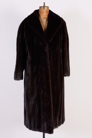 Sdrougias Furs New York Calf Length Mink Coat