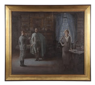 Gayle Porter Hoskins Illustration Painting "Holiday"