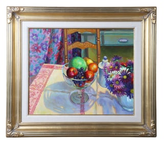 William Michaut "Fruit and Flowers"