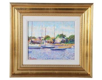 Sam Barber "Sailboats, Falmouth harbor"