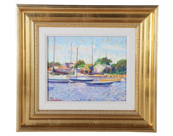 Sam Barber "Sailboats, Falmouth harbor" (1 of 4)