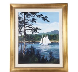 Carol Sebold "Schooner in Maine"