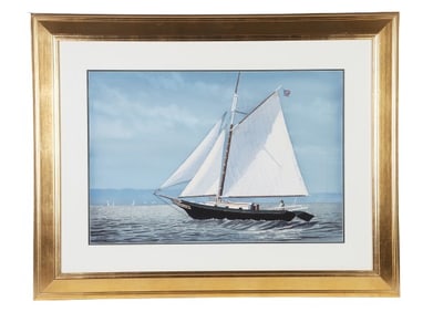 Thomas Newnam "Sailing in Maine Harbor"