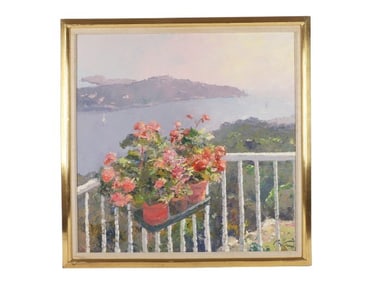 Pierre Bittar "Les Fleurs au Balcon"