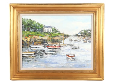 Renee Theobald "Bateaux en Bretagne"