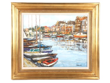 Renee Theobald "Bel Ete dans le Port"