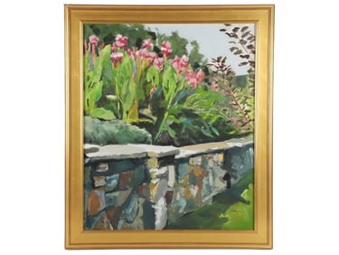 Carol Horgan Lesher "Stone Wall at Longwood"