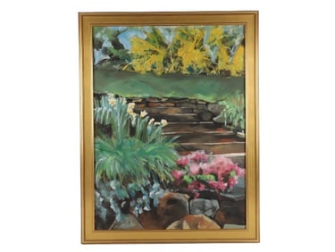 Carol Horgan Lesher "Steps to Forsythia"