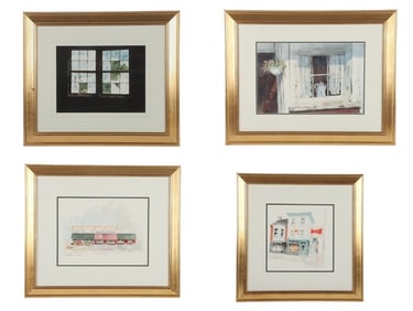 (4) Watercolors by Delaware Artists