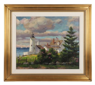 Donald Allen Mosher "Pemaquid Light, Maine"