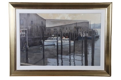 Roger Lundskow "Docked Boats"