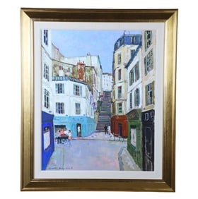 Jacques Bouyssou "Paris Rue de Montmartre"