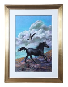 Pamela Patrick White Illustration "The Young Black Stallion"