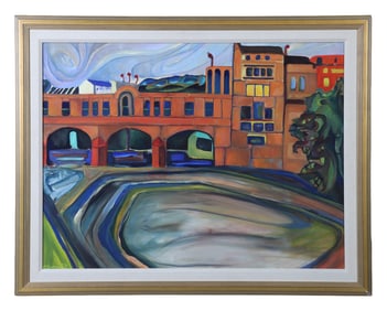 Fauvist Cityscape Painting