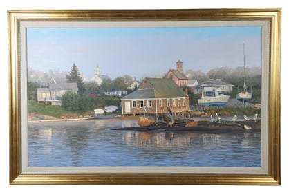 William Brewster Hoyt "Breakfast Club, Round Pond ME"