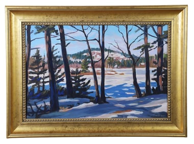 Scott Moore "Blue Hill through the Trees"