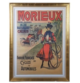 1900s Morieux Cycles and Automobiles Poster