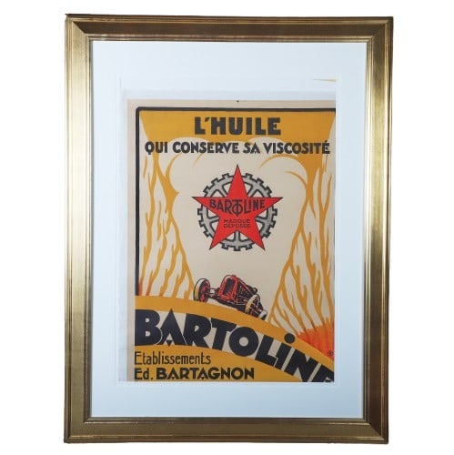 1920s Bartoline Motor Oil Poster (1 of 4)