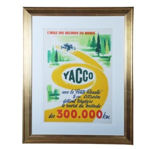 1950s Yacco Racing Poster (1 of 5)