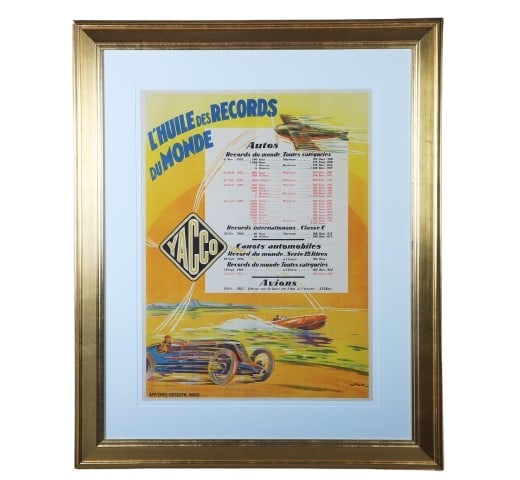 1950s Yacco Racing Poster (1 of 5)