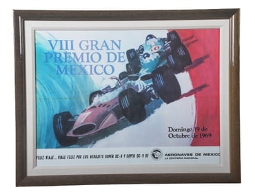 1969 Gran Premio de Mexico Poster
