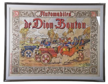 1900s De Dion-Bouton Automobiles Poster