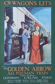 Reproduction Golden Arrow Train Poster