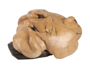 Leo Osborne Burl Wood Sculpture "3 Muses"